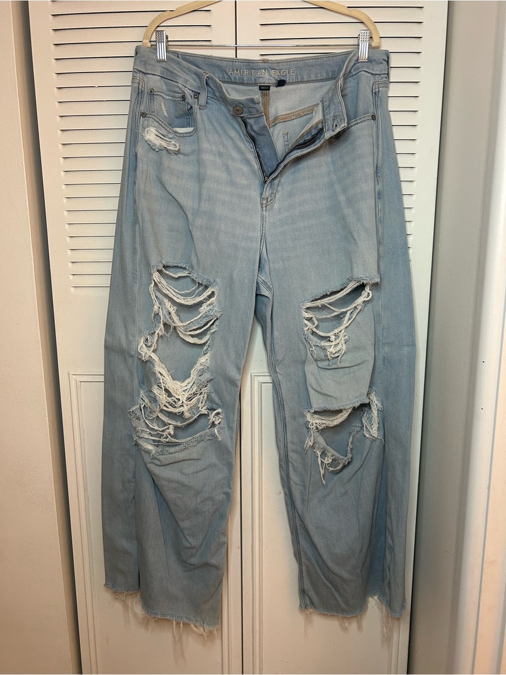 American Eagle Outfitters Curvy Super High Rise Baggy Wide Leg